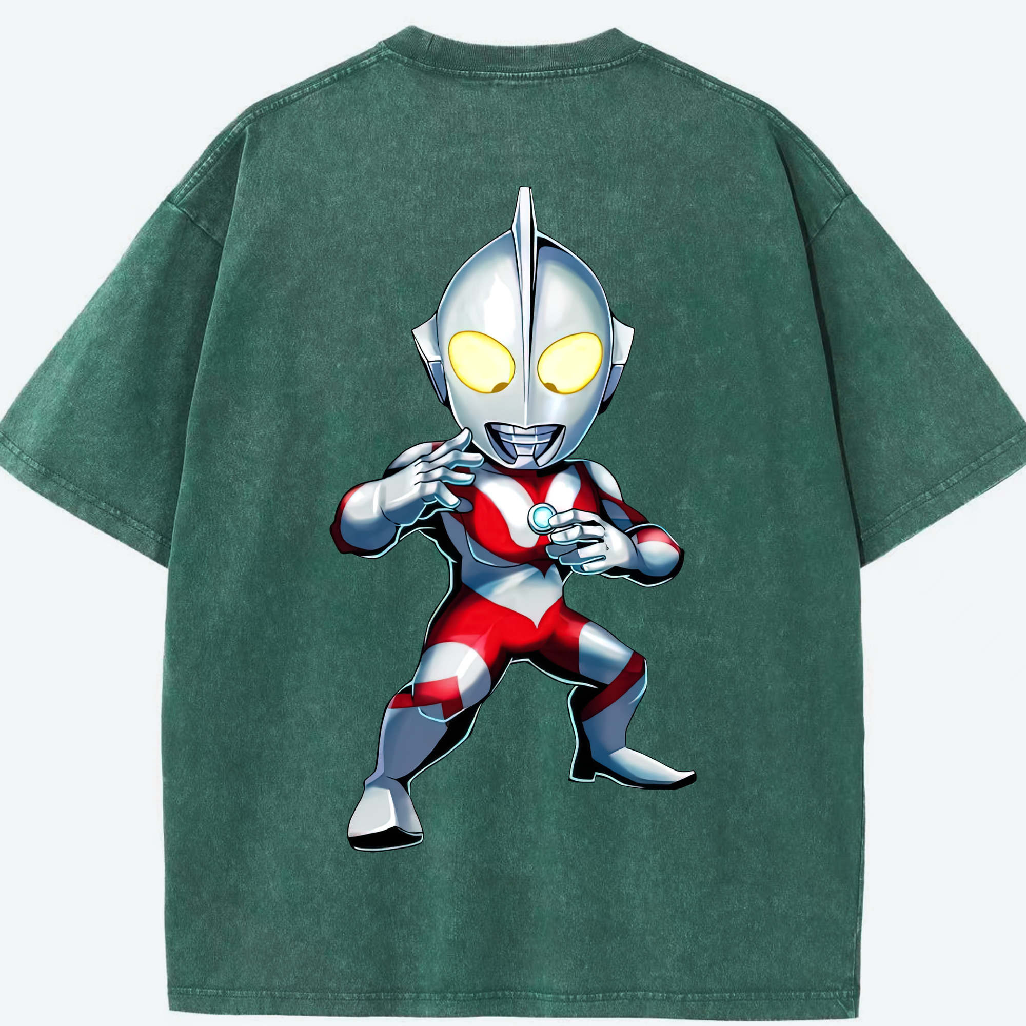 （画像用） ウルトラマン Ultraman 綿100% ヴィンテージ風 半袖Tシャツ（背面プリント）
